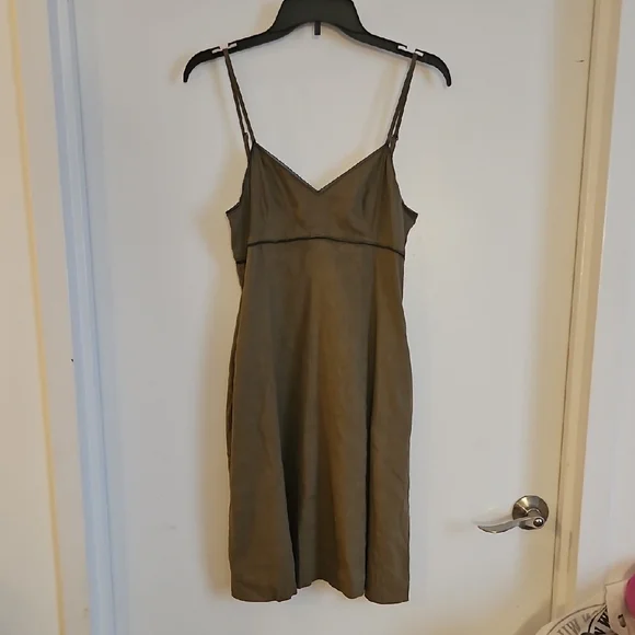 Dkny | Dresses | Elegant Olive Green Slip Dress | Poshmark